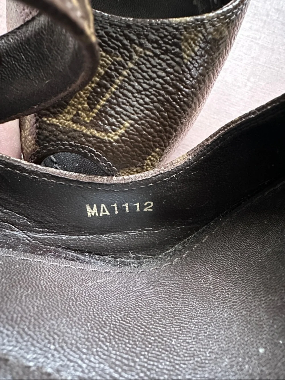 RARE! Authentic Louis Vuitton Ritual Fetish Monogram Canvas Peep Toe Pumps 40 - Picture 15 of 16